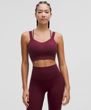 Αθλητικο Σουτιεν Lululemon Like a Cloud Longline Light Support, D/DD Cup γυναικεια σκούρο κοκκινα | Greece-0512479
