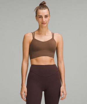 Αθλητικο Σουτιεν Lululemon Like a Cloud Longline Light Support, D/DD Cup γυναικεια καφε | Greece-3571064
