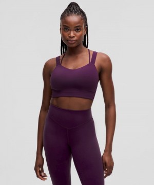 Αθλητικο Σουτιεν Lululemon Like a Cloud Longline Light Support, D/DD Cup γυναικεια μωβ | Greece-1846350