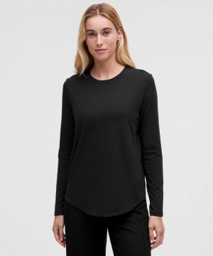 μακρυμανικα μπλουζακια Lululemon Love γυναικεια μαυρα | Greece-3105294