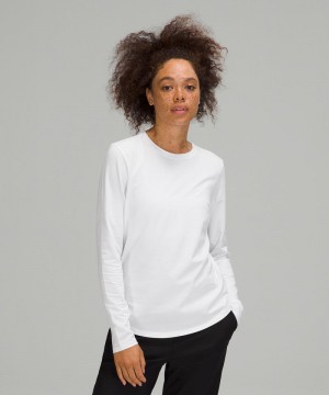 μακρυμανικα μπλουζακια Lululemon Love γυναικεια ασπρα | Greece-3106485