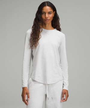 μακρυμανικα μπλουζακια Lululemon Love γυναικεια ανοιχτο γκρι | Greece-0756428