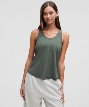 αμανικα μπλουζακια Lululemon Love γυναικεια σκούρο πρασινο | Greece-1439285
