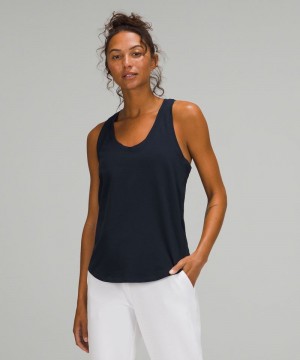 αμανικα μπλουζακια Lululemon Love γυναικεια σκουρο μπλε | Greece-5769234
