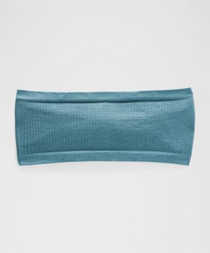 κορδελα μαλλιων Lululemon Metal Vent Tech Wide ανδρικα τυρκουάζ | Greece-7406823