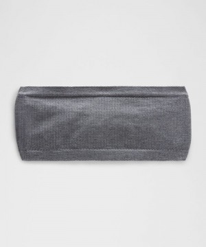 κορδελα μαλλιων Lululemon Metal Vent Tech Wide ανδρικα βαθυ γκρι γκρι | Greece-5079286