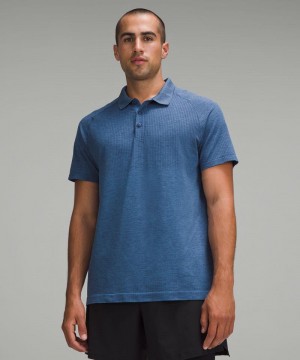 μπλουζακια πολο Lululemon Metal Vent Tech ανδρικα μπλε | Greece-3162407