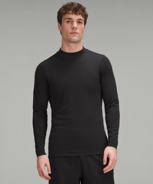 μακρυμανικα μπλουζακια Lululemon Mockneck Golf Long-Sleeve Baselayer ανδρικα μαυρα | Greece-3940176