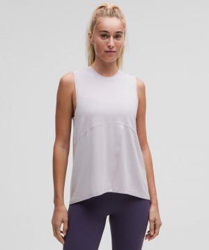 αμανικα μπλουζακια Lululemon Modal-Silk Blend Tie-Front Yoga γυναικεια λεβάντα | Greece-1507429