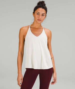 αμανικα μπλουζακια Lululemon Modal-Silk Yoga γυναικεια Μπεζ | Greece-6390472