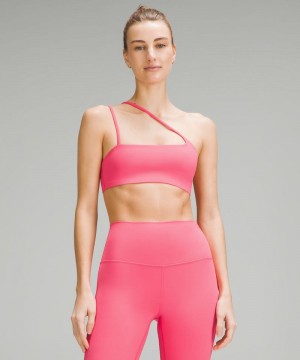Αθλητικο Σουτιεν Lululemon Nulu Strappy One-Shoulder Light Support, A/B Cup γυναικεια ροζ | Greece-4967250