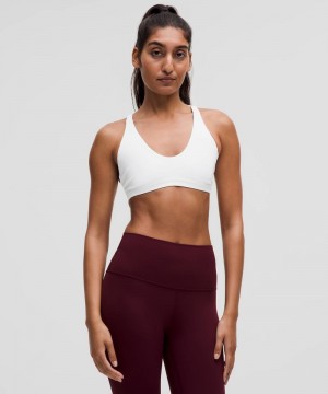 Αθλητικο Σουτιεν Lululemon Nulu Strappy Scoop-Neck Light Support, A/B Cup γυναικεια ασπρα | Greece-9214780