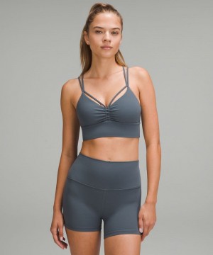 Αθλητικο Σουτιεν Lululemon Nulu Strappy V-Neck Yoga Light Support, A/B Cup γυναικεια γκρι | Greece-5107983