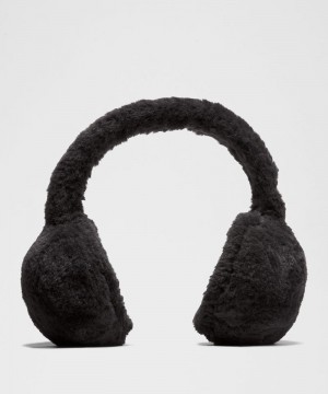 Αξεσουαρ Μαλλιων Lululemon Plush Fleece Earmuffs γυναικεια μαυρα | Greece-7908164