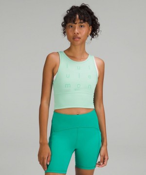 αμανικα μπλουζακια Lululemon Power Pivot Everlux γυναικεια μεντα | Greece-5983610