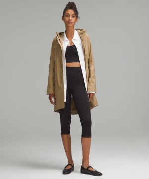Μπουφάν Βροχής Lululemon Rain Rebel γυναικεια καφε | Greece-0217365