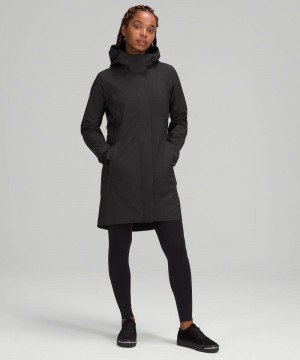 Μπουφάν Βροχής Lululemon Rain Rebel γυναικεια μαυρα | Greece-5179426
