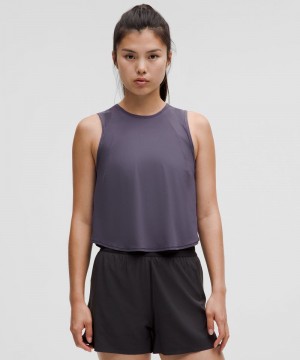 αμανικα μπλουζακια Lululemon Sculpt Cropped γυναικεια βαθυ γκρι | Greece-1973862