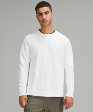 μακρυμανικα μπλουζακια Lululemon Shift Stitch Classic-Fit ανδρικα ασπρα | Greece-6237489