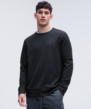 μακρυμανικα μπλουζακια Lululemon Shift Stitch Classic-Fit ανδρικα μαυρα | Greece-4283079