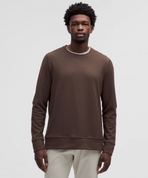 μακρυμανικα μπλουζακια Lululemon Shift Stitch Classic-Fit ανδρικα σοκολάτα | Greece-7906213