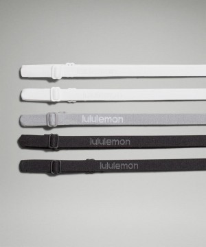 κορδελα μαλλιων Lululemon Skinny Adjustable s γυναικεια μαυρα μαυρα γκρι ασπρα ασπρα | Greece-8571902