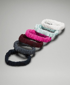 Αξεσουαρ Μαλλιων Lululemon Skinny Scrunchies γυναικεια ροζ σκούρο κοκκινα ασπρα μεντα γκρι σκουρο μπλε | Greece-6831029