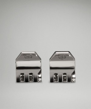 Αξεσουαρ Μαλλιων Lululemon Small Metal Claw Clips γυναικεια ασημι | Greece-4137805