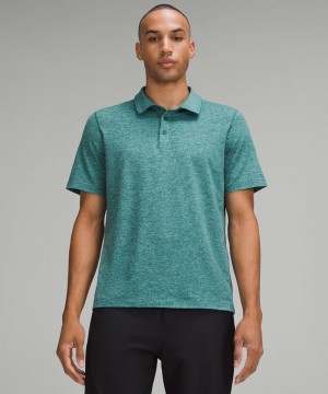 μπλουζακια πολο Lululemon Soft Jersey Short-Sleeve ανδρικα τυρκουάζ | Greece-7865243