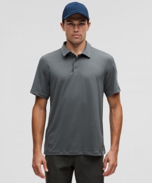 μπλουζακια πολο Lululemon Soft Jersey Short-Sleeve ανδρικα γκρι | Greece-2637149