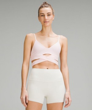 Αθλητικο Σουτιεν Lululemon Still Now Light Support, A/B Cup γυναικεια ροζ | Greece-9380517