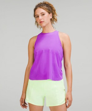 αμανικα μπλουζακια Lululemon Swift Ventilated Racerback Running γυναικεια μωβ | Greece-4806792