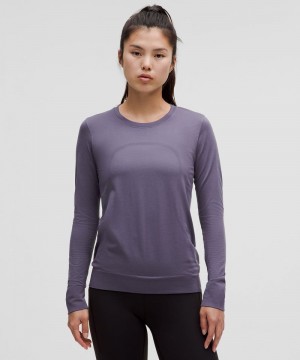 μακρυμανικα μπλουζακια Lululemon Swiftly Relaxed γυναικεια βαθυ γκρι βαθυ γκρι | Greece-1246307