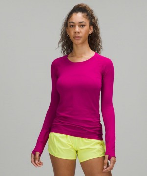 μακρυμανικα μπλουζακια Lululemon Swiftly Tech 2.0 γυναικεια ροζ | Greece-4862095