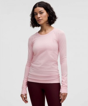 μακρυμανικα μπλουζακια Lululemon Swiftly Tech 2.0 γυναικεια ροζ | Greece-5810397