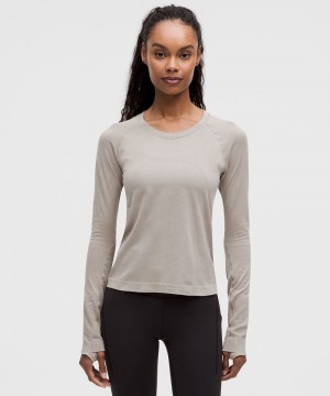 μακρυμανικα μπλουζακια Lululemon Swiftly Tech 2.0 γυναικεια ανοιχτο μπλε | Greece-3485176