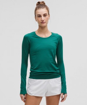 μακρυμανικα μπλουζακια Lululemon Swiftly Tech 2.0 γυναικεια τυρκουάζ τυρκουάζ | Greece-7683024