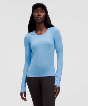 μακρυμανικα μπλουζακια Lululemon Swiftly Tech 2.0 γυναικεια μπλε μπλε | Greece-9460823
