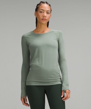 μακρυμανικα μπλουζακια Lululemon Swiftly Tech 2.0 γυναικεια γκρι γκρι | Greece-9506281