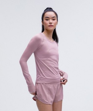 μακρυμανικα μπλουζακια Lululemon Swiftly Tech 2.0 γυναικεια ροζ ροζ ροζ ροζ | Greece-1394820
