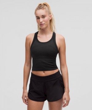 αμανικα μπλουζακια Lululemon Swiftly Tech Cropped Racerback 2.0 γυναικεια μαυρα μαυρα | Greece-9843125