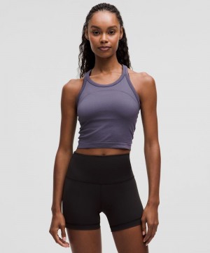 αμανικα μπλουζακια Lululemon Swiftly Tech Cropped Racerback 2.0 γυναικεια βαθυ γκρι βαθυ γκρι | Greece-2469851