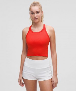 αμανικα μπλουζακια Lululemon Swiftly Tech Cropped Racerback 2.0 γυναικεια κοκκινα | Greece-9247856