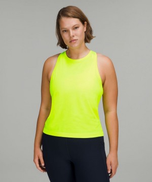 αμανικα μπλουζακια Lululemon Swiftly Tech High-Neck 2.0 γυναικεια κίτρινα κίτρινα | Greece-9572840