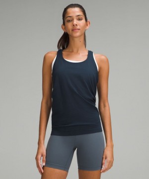 αμανικα μπλουζακια Lululemon Swiftly Tech Racerback 2.0 γυναικεια σκουρο μπλε σκουρο μπλε | Greece-2497681