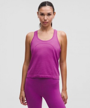 αμανικα μπλουζακια Lululemon Swiftly Tech Racerback 2.0 γυναικεια μωβ μωβ | Greece-8579603