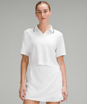 μπλουζακια πολο Lululemon Swiftly Tech Short-Sleeve γυναικεια ασπρα ασπρα μαυρα | Greece-2854916