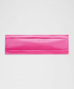 κορδελα μαλλιων Lululemon Swiftly Wide γυναικεια ροζ ροζ | Greece-2546913