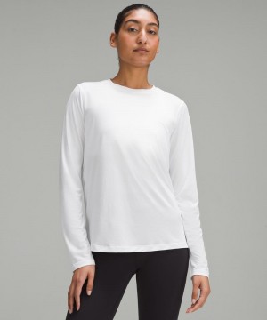 μακρυμανικα μπλουζακια Lululemon Ultralight Hip-Length γυναικεια ασπρα | Greece-0437952