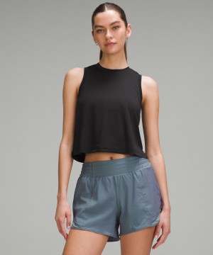 αμανικα μπλουζακια Lululemon Ultralight Waist-Length γυναικεια μαυρα | Greece-7182453